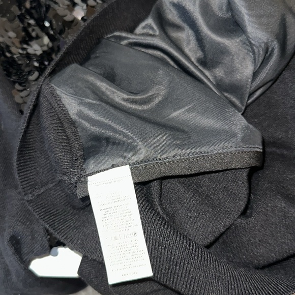 Ann Taylor Black Sequin Mock Neck Sweater Size Large New with Tags - Picture 4 of 4